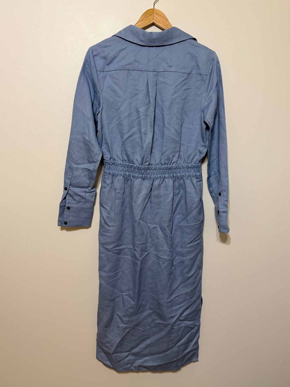 Reiss Light Blue Midi Shirt Dress - Picture 6 of 8